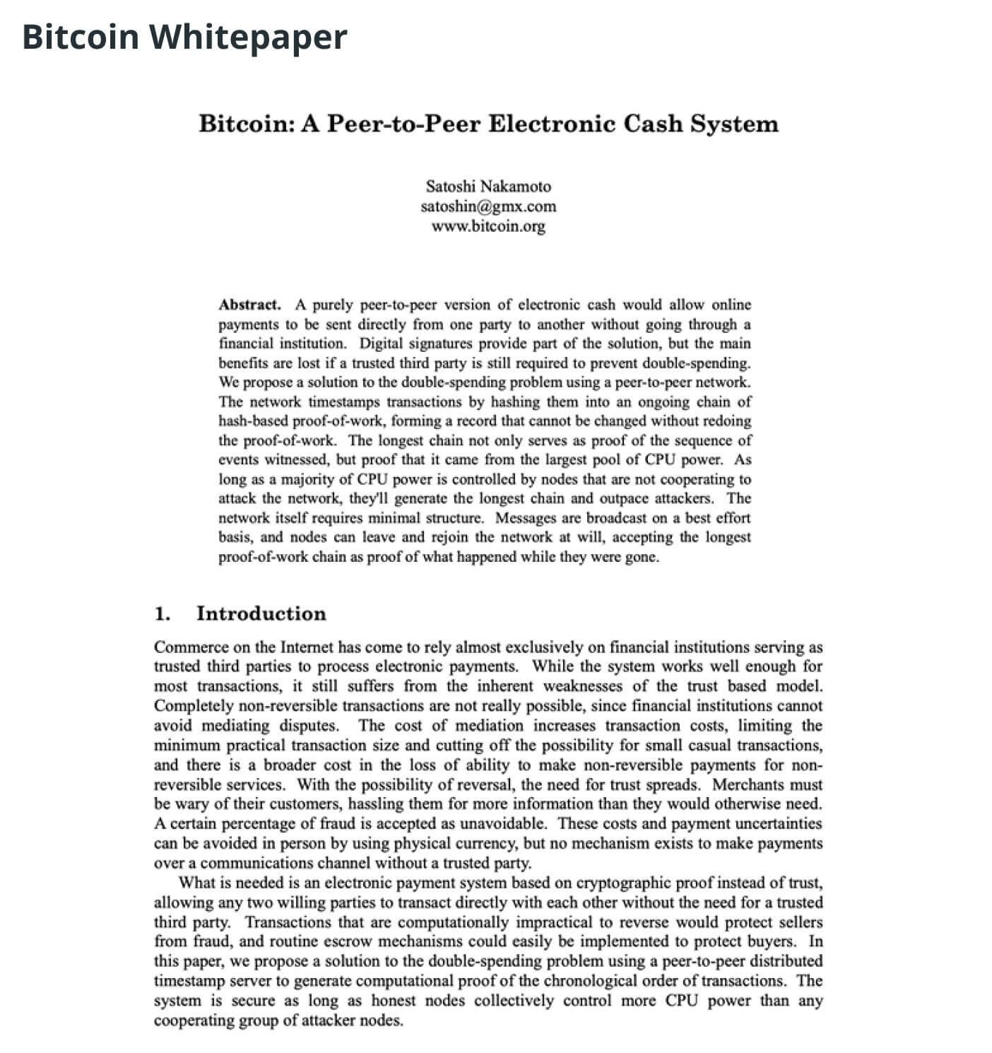 whitepaper بیت کوین