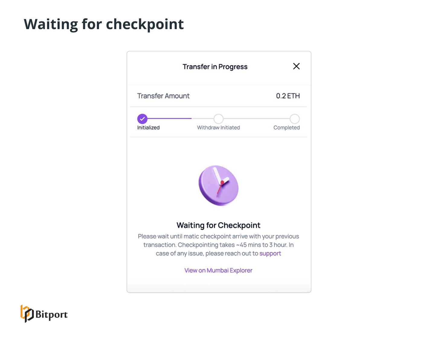 waiting for checkpoint
