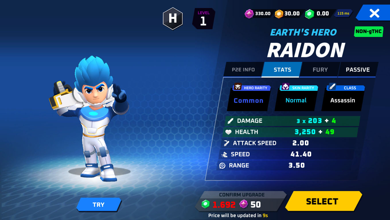 مشخاصت Hero