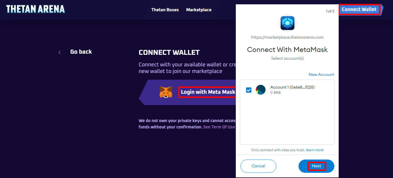 اتصال کیف پول به بازی